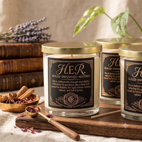 H.E.R. Candle — Healed • Empowered • Restored
