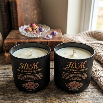 H.I.M. Candle — Healed • Inspired • Made New